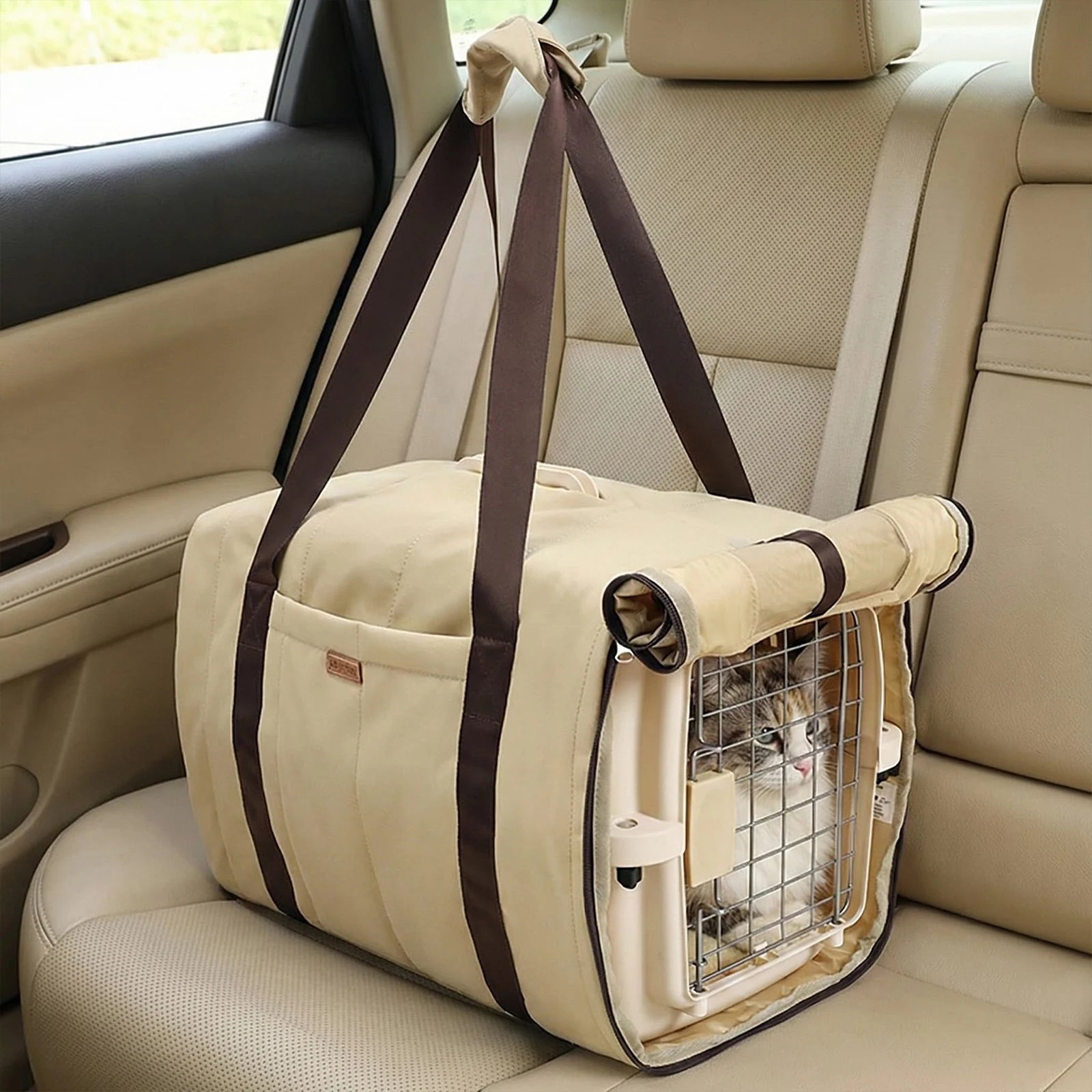 Dog Purse Carrier Breathable Mesh & Comfortable Strap Lightweight Cat Carrier for Small Dogs Cats and Puppies