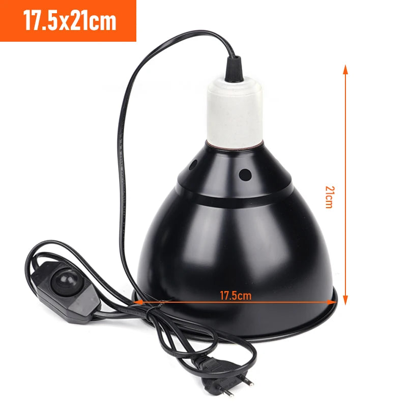 300W E27 Reptile Lamp Set Illumination 100-240V UVB Heating Lamp Bracket Pet Light Bulb Bracket Lampshade Emission Lamps Reptile