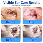 60ml Natural Herbal Pet Ear Wash For Dogs Cats Clear Earwax Dirt Mild Daily Home Ear Care Gentle Easy Use Cleaning Fluid