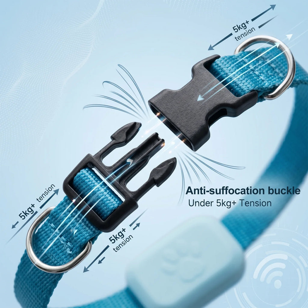 Apple Find Compatible Waterproof GPS Collar Tracker - Real-Time Tracking Anti-Loss Global Locator for Dogs & Cats