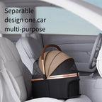 Separable Pet Stroller Pet Cart with Multifunctional Bag Separation Ultra Easy To Carry One Click Collection Cat Dog Stroller