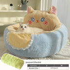 Plush Faux Fur Pet Cushion for Sofas & Pet Beds (All-Season)