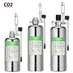 Aquarium DIY CO2 Generator system Kit Stainless Steel CO2 Cylinder Generator System Carbon Dioxide Reactor Kit For Plant Fish