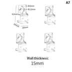Acrylic Fish Tank Glass Clips (4pcs, 5.5–15mm Wall Thickness, Aquarium Lid Support Clamps)