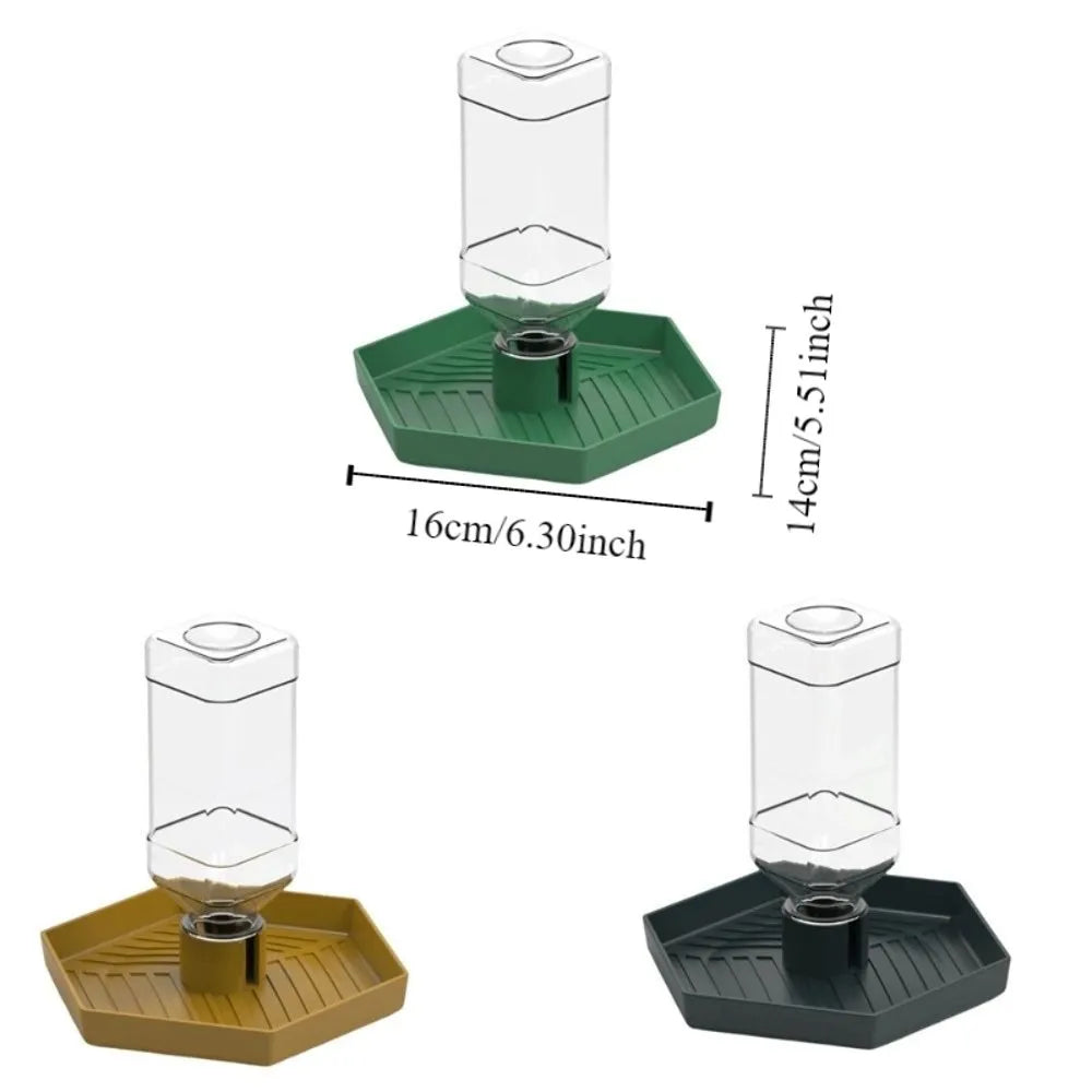 Turtle Food Bowl Anti-slip Reptiles Water Feeder Stable Plastic Automatic Water Dispenser Detachable Turtle Water Bowl Vivarium