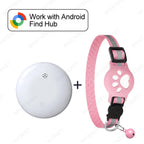 Multi-Purpose Adjustable Pet & Vehicle GPS Tracker - Google Find My Compatible Collar, Card & Necklace Locator