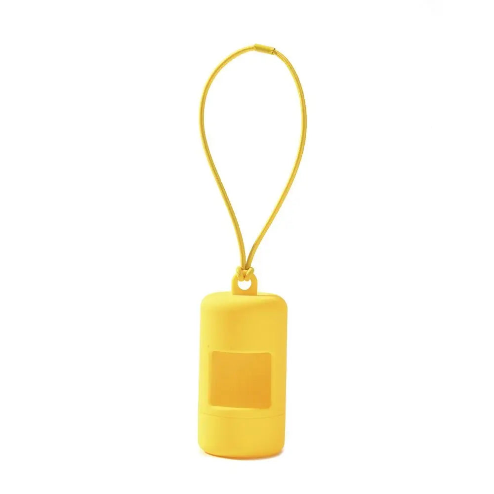 Dog Poop Bag Holder with Hanging Rope (Candy Color, Durable Plastic)