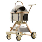 Multifunctional Pet Stroller Foldable Detachable Aluminum Alloy Lightweight Stylish Cat Dog Carrier Cat Stroller Dog Stroller