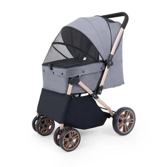 High Quality Foldable Pet Stroller Cart with Changeable Handle for Cat Travel Outgoing Pet Carriers & Travel Product