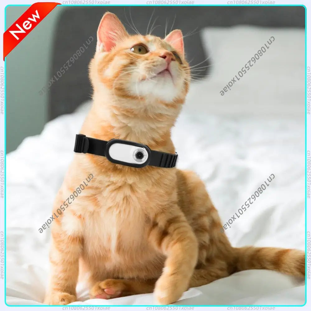 HD 1080P Wireless Pet Collar Camera with 32GB Card for Cats & Dogs - Mini Body Cam Gift