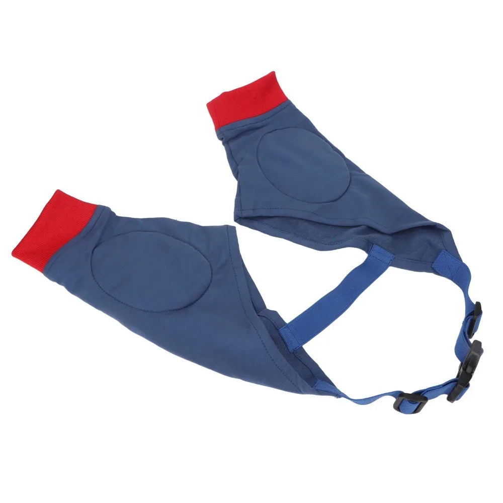 Adjustable Dog Elbow Protector Breathable Blue Red Dog Elbow Support Elastic Cuff Soft Fabric Dog Elbow Brace Injury Prevention