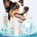 Pet Toothpaste Kit Toothbrush & Finger Brush Watermelon Flavor Gentle Fresh Breath Plaque Tartar Remover for Dogs Cats Oral Care