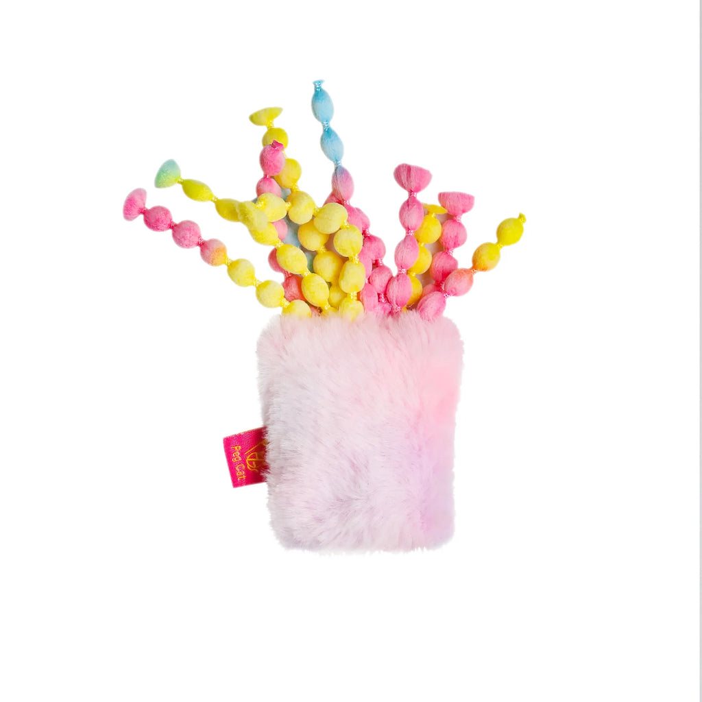 Catnip & Rattle Plush Pompom Cat Kick Toy — Minty Self-Entertainment Balls for Indoor Cats