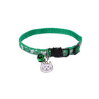Adjustable Cat Collar with Quick-Release Safety Buckle — Cat Face Pendant & Bell Anti-Lost Necklace
