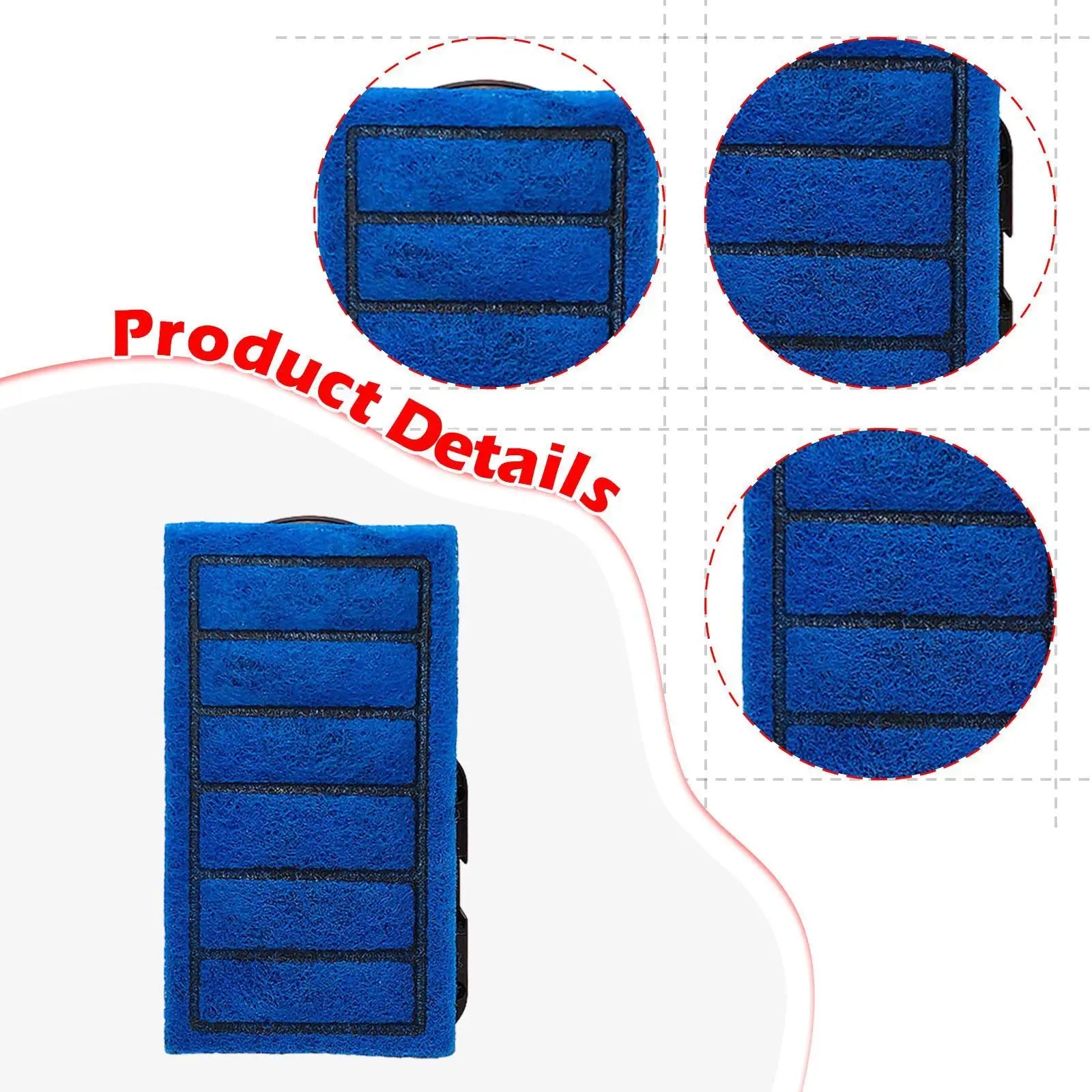 4 Pieces Fish Tank Filter Cartridges High Performance Directly Replace for 5W Reptile Tanks Low Water Filters Turtle Tanks
