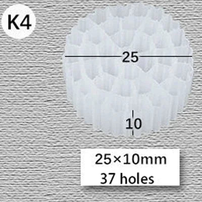 MBBR Aquarium Bio Filter Media (K1–K5, Koi Pond, Fluidized Bed)