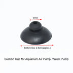 Aquarium Suction Cup Holders (10-Pack, Black, Air Pump & Water Pump Clips for Glass)