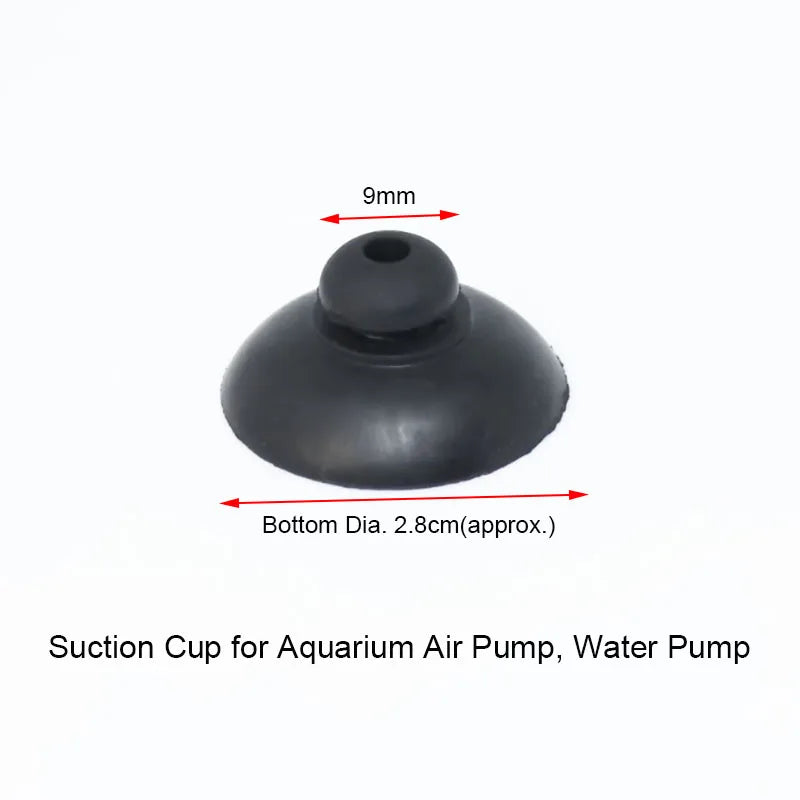 Aquarium Suction Cup Holders (10-Pack, Black, Air Pump & Water Pump Clips for Glass)