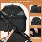 All-Terrain Pet Travel, Gray, Aluminum and Carbon Steel Frame, Adjustable Handle, Sun Shades and Shock Absorbers