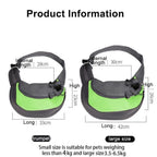 Hands-Free Puppy Carrier Backpack Breathable Crossbody Bag Travel Shoulder Bag Multi-size Oxford Cloth Mesh Sling Bag