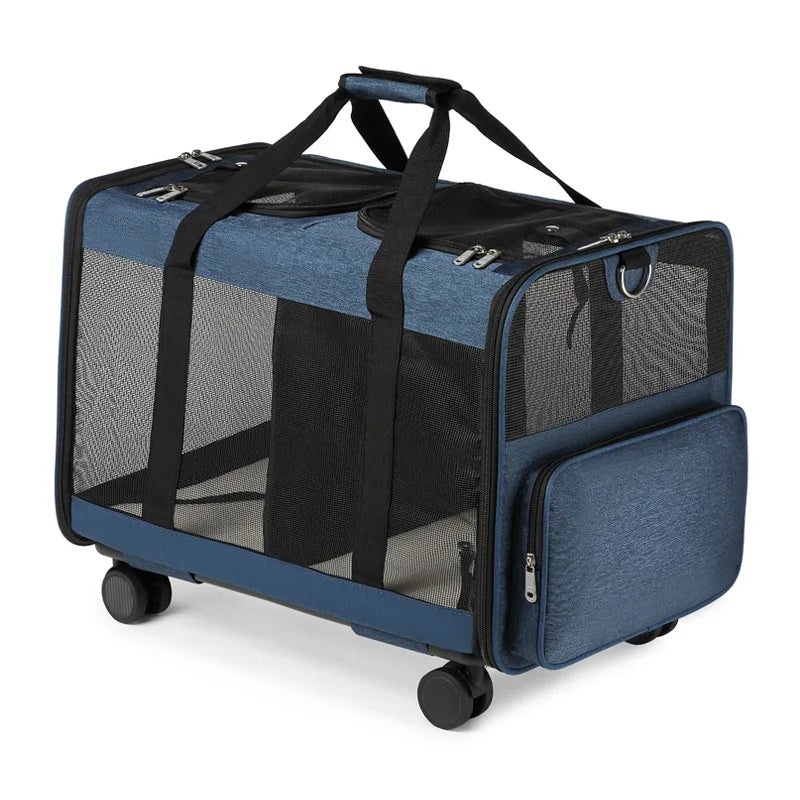 2026 Double-layer Pull-out Pet Bag, Single Shoulder Handheld Backpack, Portable Outdoor Travel Carrier for Cats & Dogs
