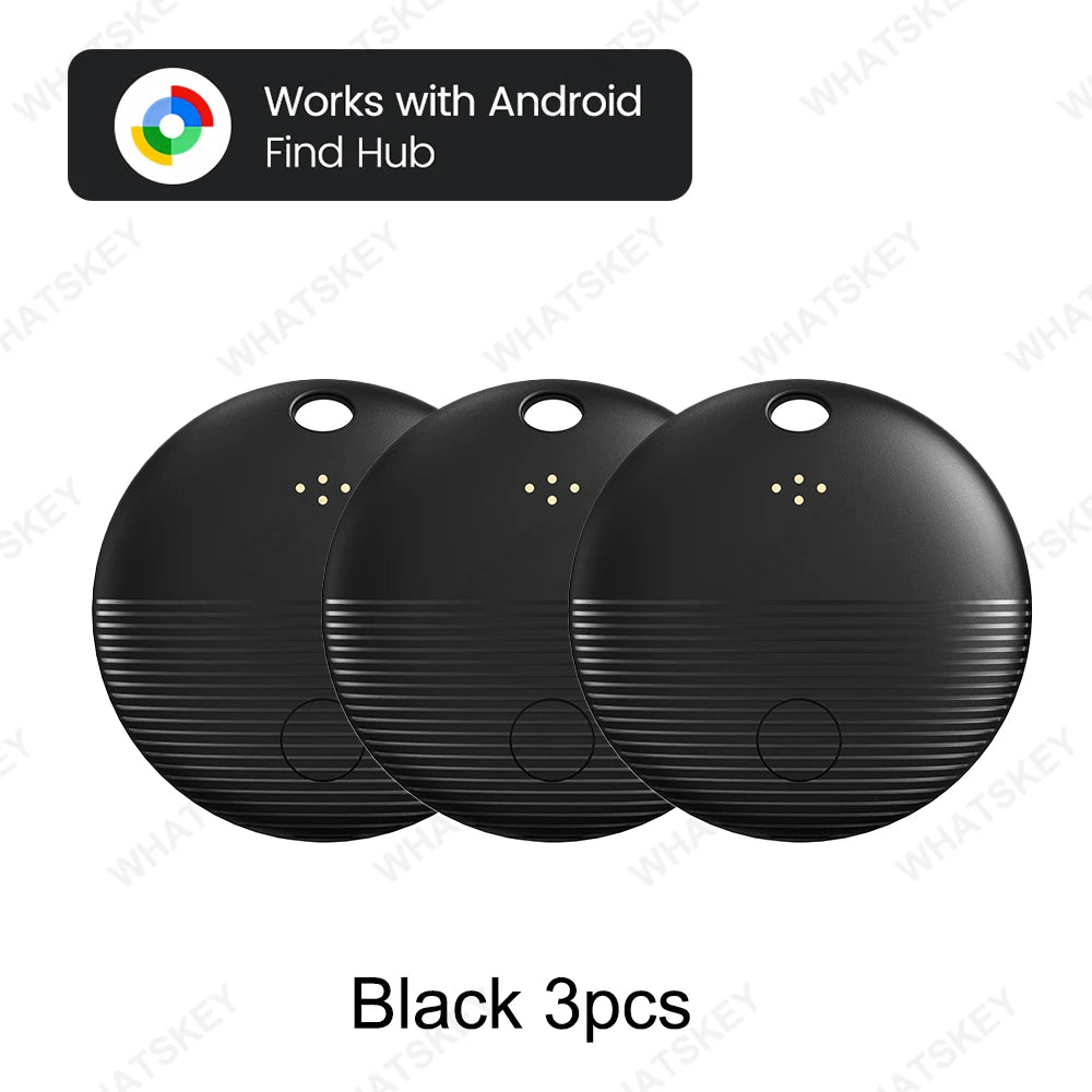 Rechargeable Google Find My GPS Tracker Tag for Android - Smart Location Tracker for Cars & Cycling