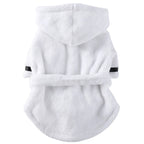Pet Dog Towel Pajama with Hood Thickened Luxury Dog Bathrobe Quick Drying and Super Absorbent Dog Towel Puppy Shower Gown