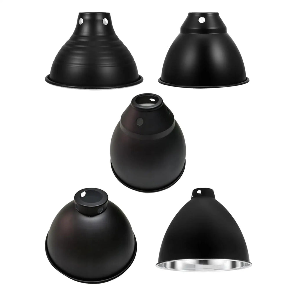 Reptile Dome Lamp Cover Aluminum Easy Installation Light Shade for Lizard Chameleon Bearded Dragon Reptile Terrarium Snake