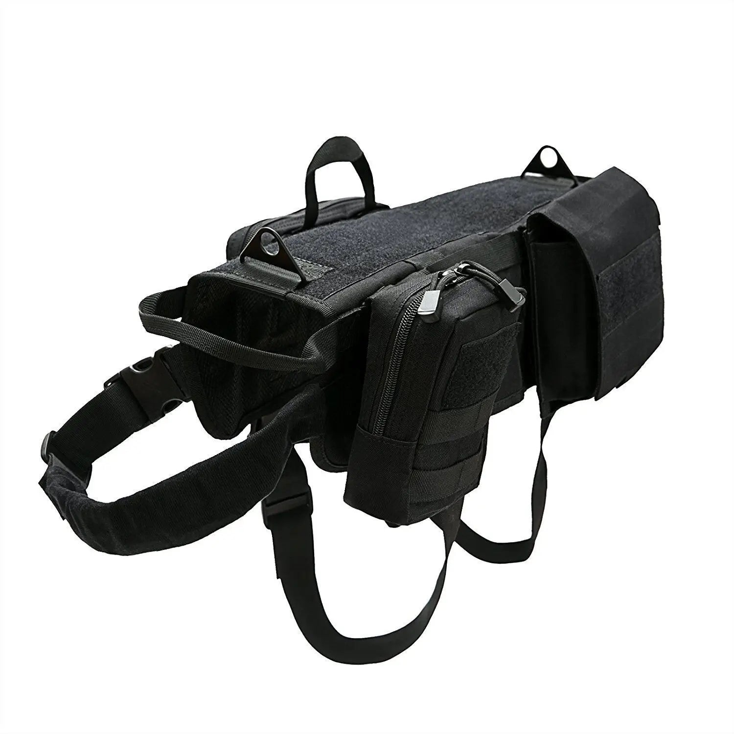 Tactical Camouflage Dog Vest Large Dog Outdoor Training Chest And Back Set Explosive Charge Leash Military Police Dog Equipment