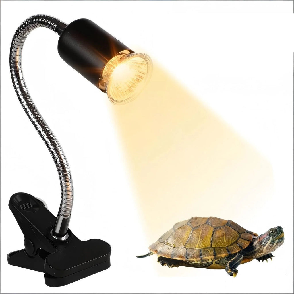 UVA Reptile Light Kit with Clip-On Bulb Lamp Holder Turtle Sun UV Heat Lamp Kit Turtle Light Lizard Lighting EU Plug