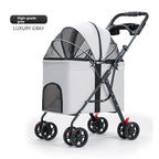 Pet Stroller Medium Large Dogs Cats Teddy Outdoor Lightweight Foldable All Purpose Dog Cart Puppy Stroller Pet Stroller