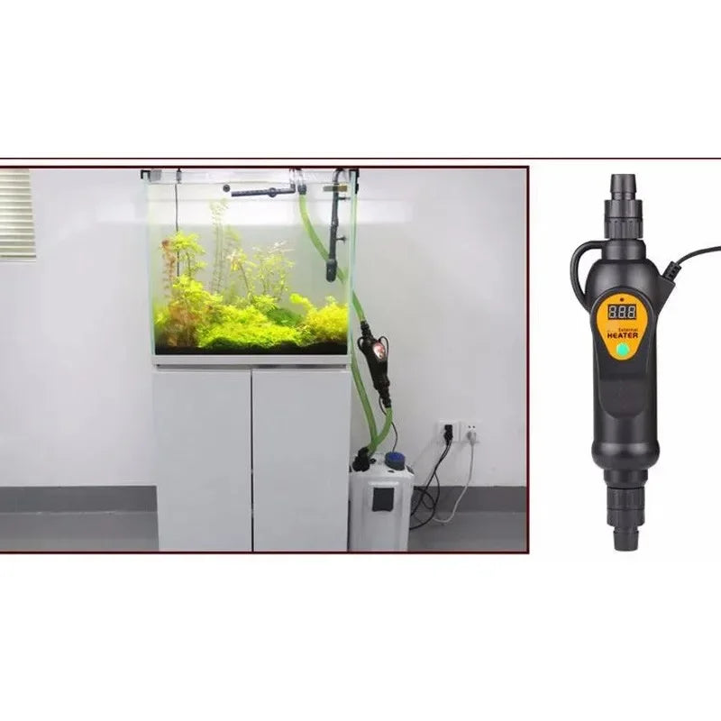 Aquarium Fish Tank External Heater Sunsun EH-300 EH-500 220v Adjustable Temperature Controller Heating