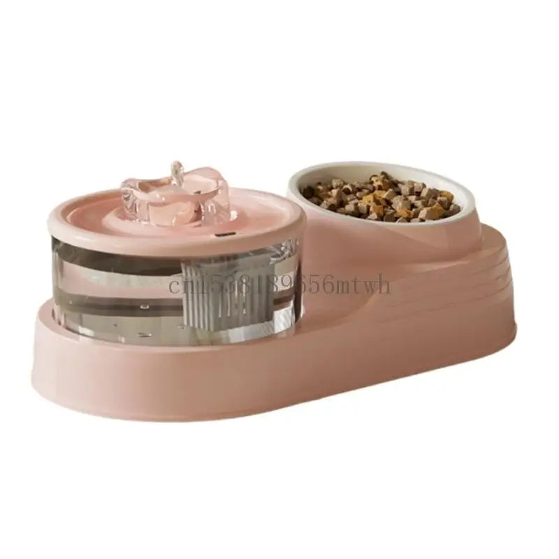 Healthiness Pet Water Station Suit Wireless Cats Water Fountains Big Capacity B03D