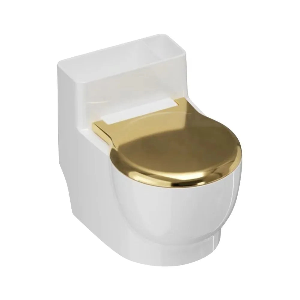 Toilet-Shaped Stainless Steel Pet Water Bowl (Anti-Spill, Non-Slip)