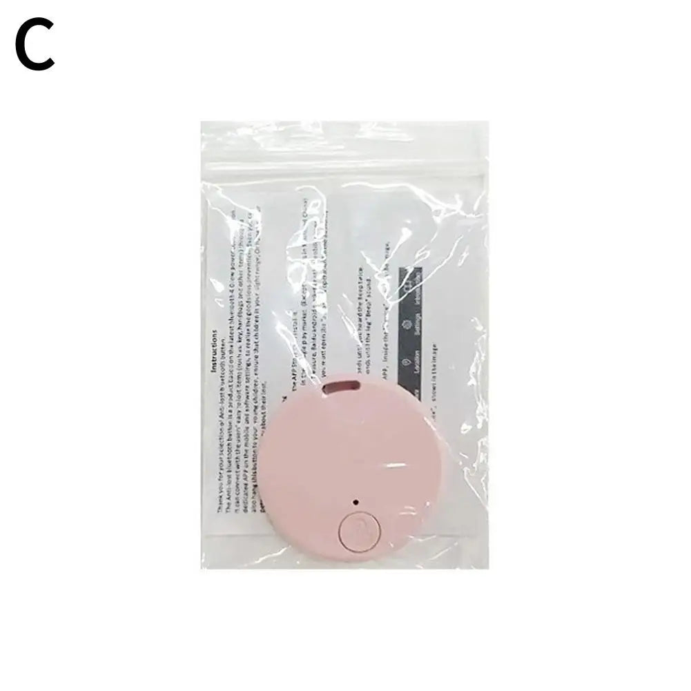 Round Mini Bluetooth 5.0 Anti-Loss Tracker Accessory - GPS Finder for Dogs, Cats, Kids & Keys