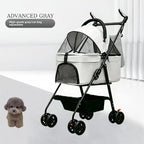 Pet Stroller Small Medium Cat Dog Travel Lightweight Detachable Washable Wholesale Pet Stoller Trolley for Dog Dog Trolley