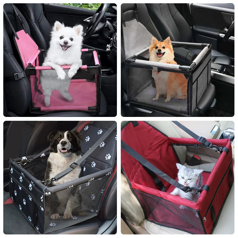 Universal Dog Car Seat with Storage Pockets (Non-Slip, Small & Medium Dogs)