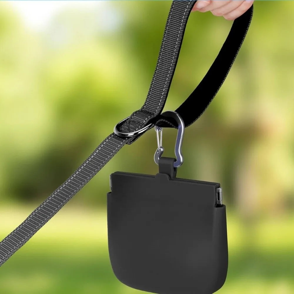 Waterproof Silicone Dog Treat Pouch Oil-resistant Water-resistant Pet Snack Bag Food Dispenser Stain-resistant Puppy Treat Bag