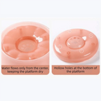 Plastic Pet Floating Water Bowl Large Capacity Spill Proof Pet Water Dispenser Anti-Splash No Wet Mouth Dog Drinking Bowl