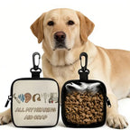 Mini Size Dog Treat Pouch Lightweight Portable Pet Training Pouch With Hook Zipper Closure Pet Snack Pouch