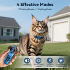 Lightweight Cat Training Collar with Remote — Waterproof Shock Collar for Small to Large Cats 5–15lbs+