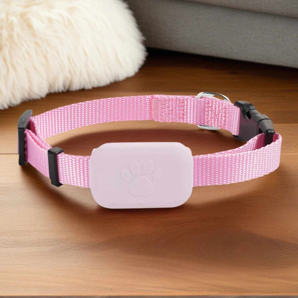 Smart Pet GPS Tracker with Adjustable Collar for Cats & Dogs - Compact Real-Time Locator