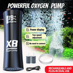 5W USB Rechargeable Oxygen Pump for Outdoor Fishing/Aquarium, Portable Aerator with 48H Runtime for Night Fishing