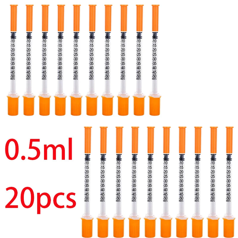Disposable Veterinary Syringes with Needle (20-Pack)