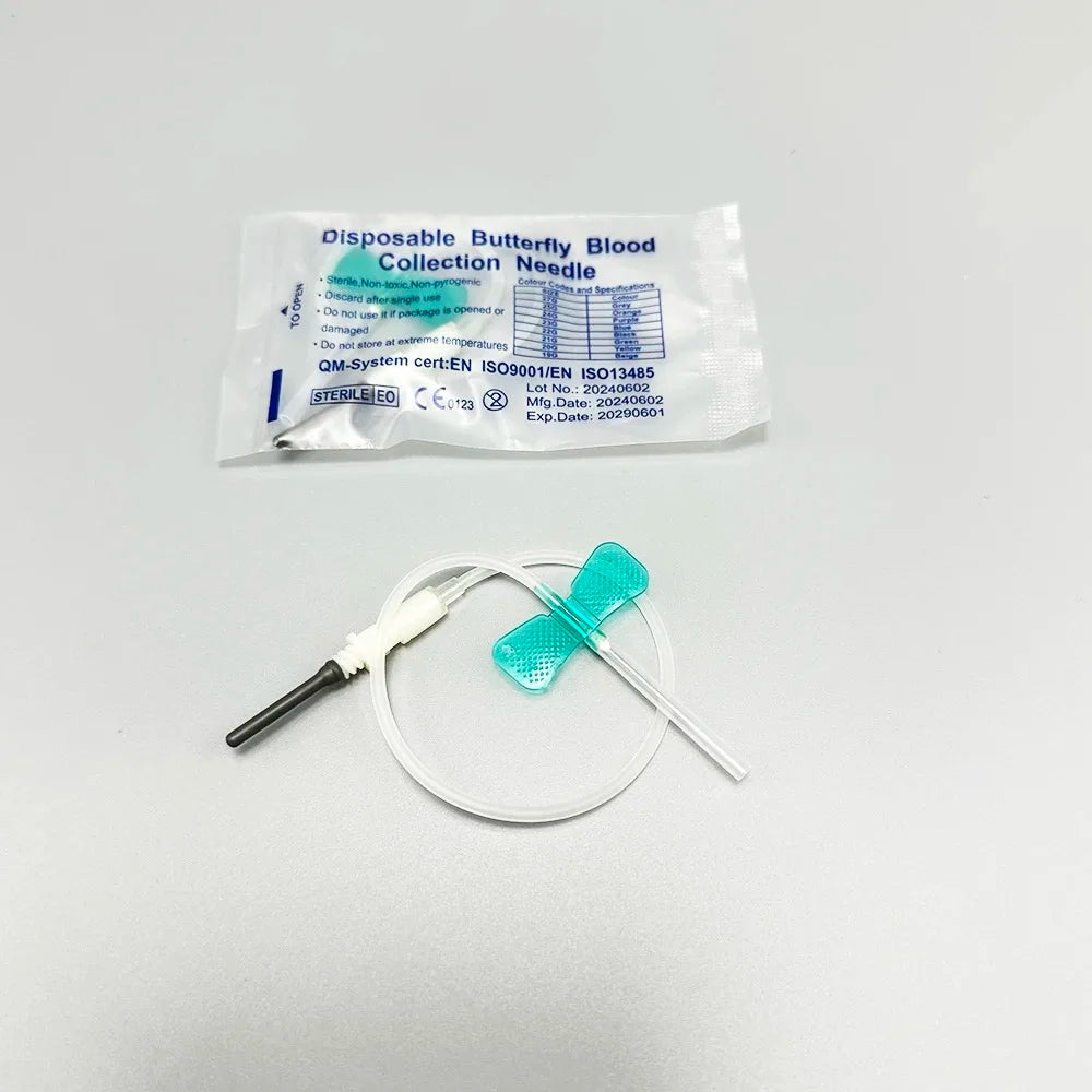 Disposable Butterfly Blood Collection Needles (100-Pack)