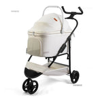Portable Foldable Pet Stroller 2 in 1 Dog Cat Carrier Multi-function Detachable Bag Lightweight Outdoor Travel Convenience cart