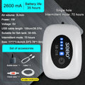 Rechargeable USB Fish Tank Air Pump 4800mAh Battery Silent Oxygen Pump with 1M Tube for Aquarium Outdoor Breeder Tanks Portable