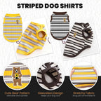 Striped Sleeveless Cat T-Shirt Vest — Stretchy Soft Breathable Kitten Tank Top Pet Clothes