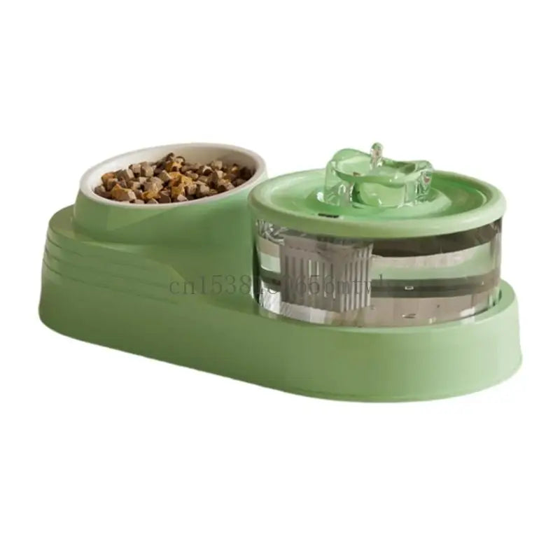 Healthiness Pet Water Station Suit Wireless Cats Water Fountains Big Capacity B03D
