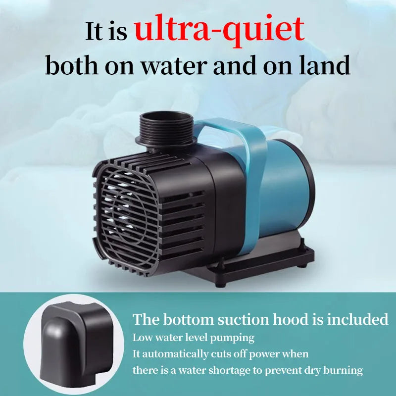 Ultra-Quiet AC220V Submersible Aquarium Pump (Circulation, Filtration, Oxygenation)